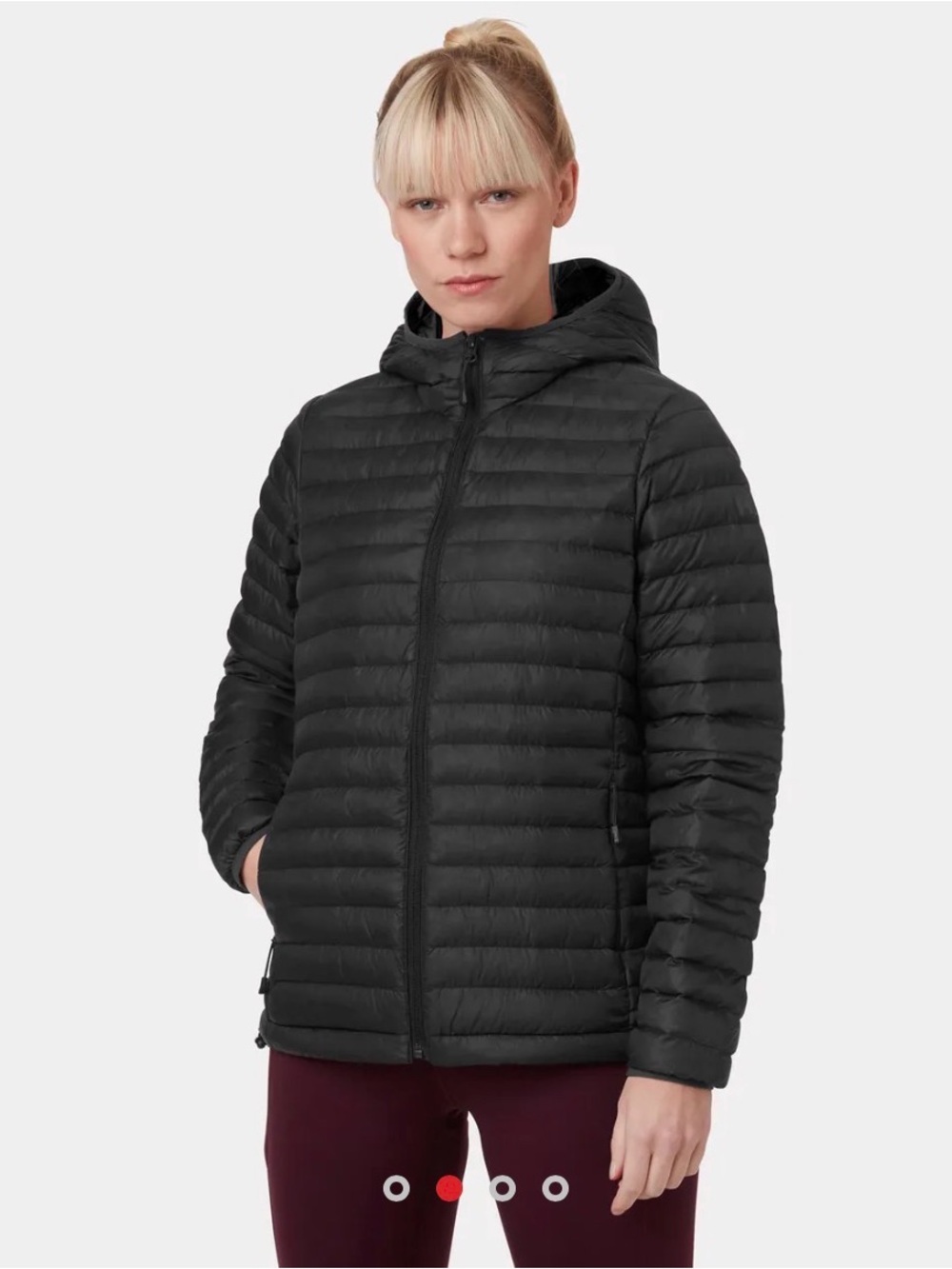 Helly Hansen Sirdal Black Packable Hooded Puffer Jacket Sz S